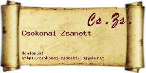 Csokonai Zsanett névjegykártya